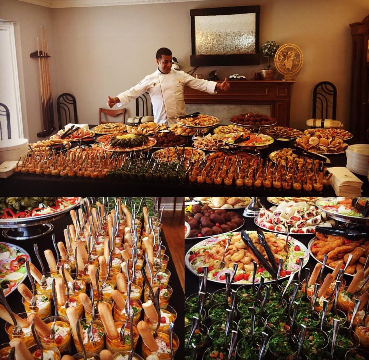 ChefHeroHQ's tweet photo. What catering looks like @PFFUSA #paramountfinefoods #catering #chefs #chefhero https://t.co/1WI4git6gX
