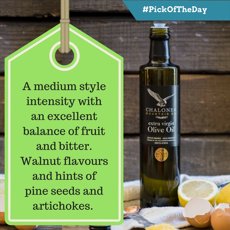 OliveCentralZA's tweet photo. Looking for an excellent quality #OliveOil? We recommend @ChalonerSA Extra Virgin Olive Oil, it's our #ProductPick of the week! https://t.co/C35WKp5Mmn