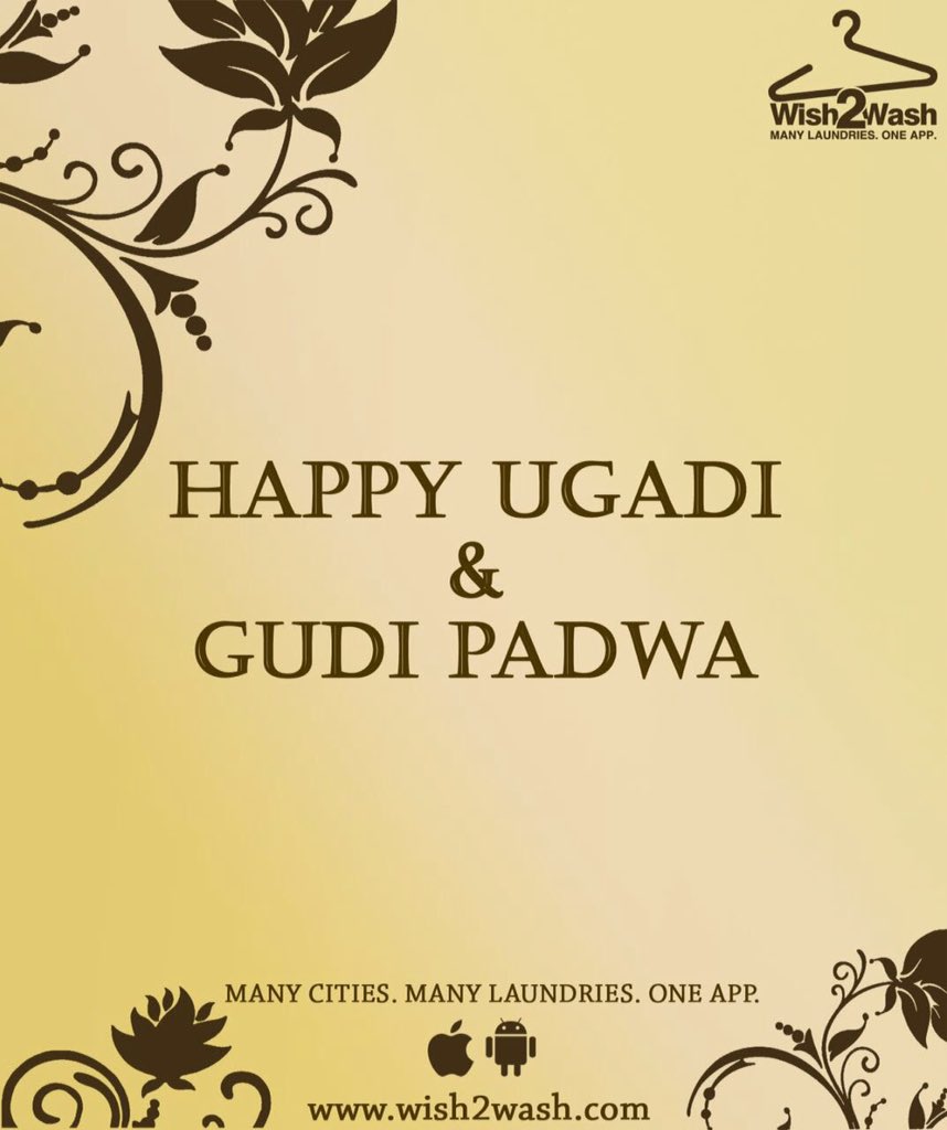 wishtowash's tweet photo. A very happy Ugadi &amp; Gudi Padwa to all of you :) #Wish2Wash #Celebration #Ugadi #GudiPadwa https://t.co/NIUkWyG3mz