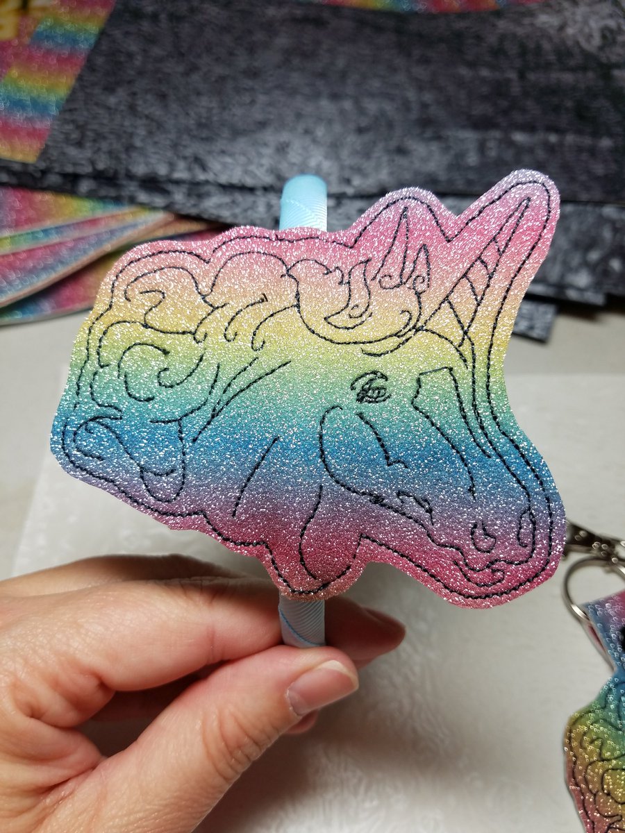 MyPunkBroidery's tweet photo. Loving the new rainbow glitter! https://t.co/Mzc7IcKNJH