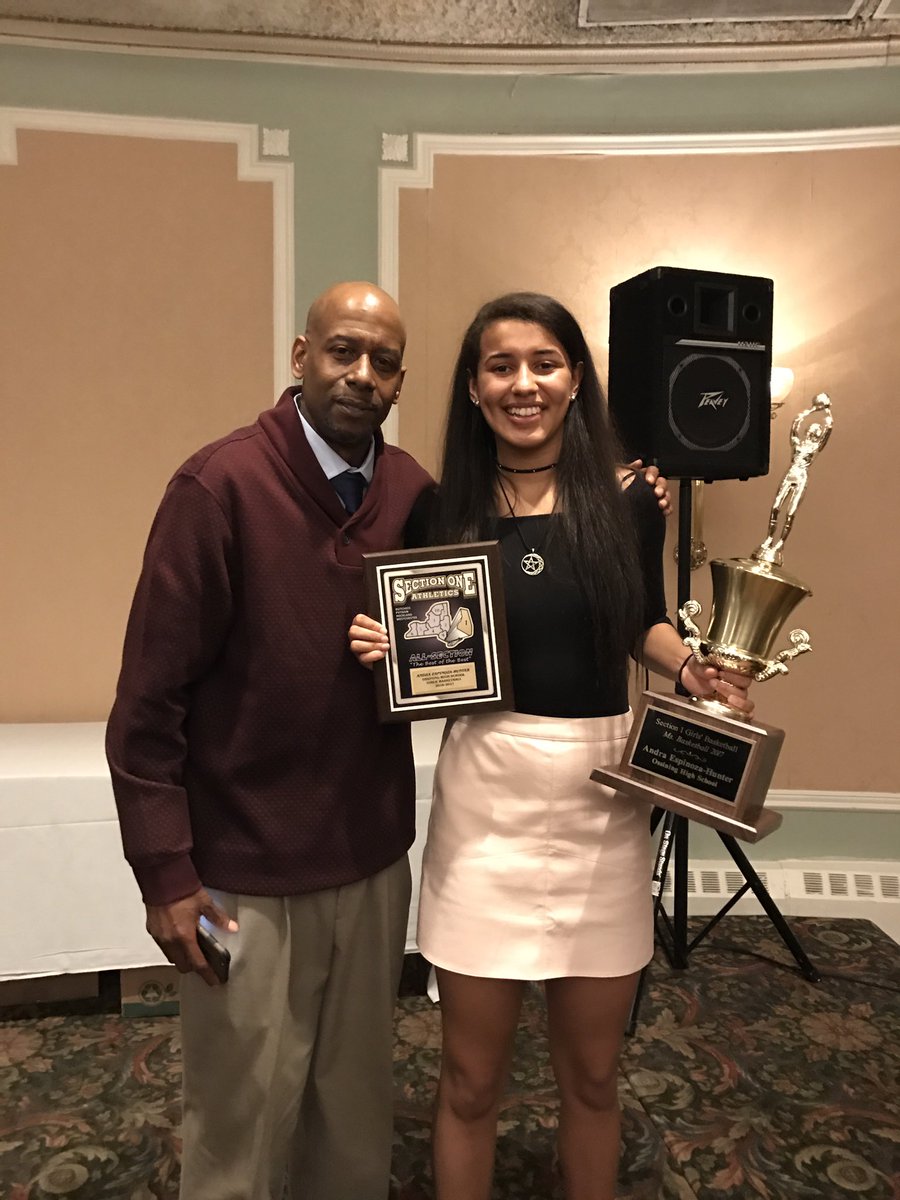 Ms Basketball with her dad