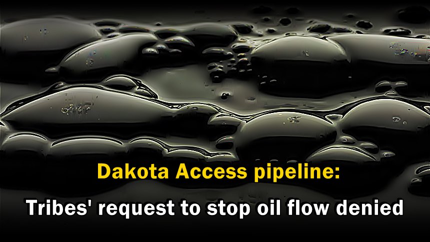 AnonymousLatest's tweet photo. #Dakota Access #pipeline: Tribes' request to stop #oil flow denied
https://t.co/oJhu2ASFk8
#Anonymous / #AnonymousLatest https://t.co/6v1A0jcFCz