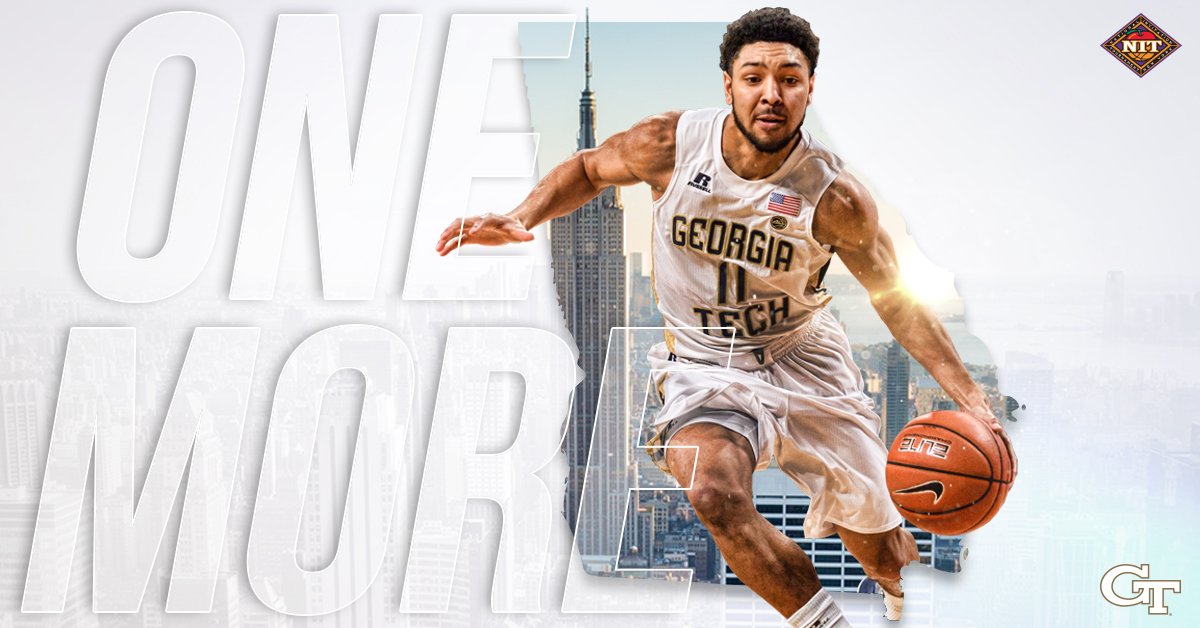 GTMBB's tweet photo. ON TO THE TITLE GAME! Jackets thrash Roadrunners 76-61 in @TheGarden to ADVANCE to #NIT championship Thursday night! #ATL2NYC 🍎 https://t.co/5ujf3kHYrL