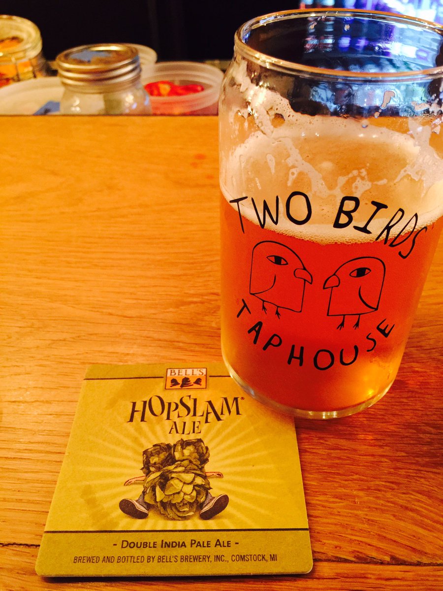 1978Brewing's tweet photo. My Michigan roots are calling. Greeted with @BellsBrewery #HopSlam coaster tonight. No tap, but enjoyed a @ScofflawBrewing #Basement #IPA https://t.co/dyvEVq157B