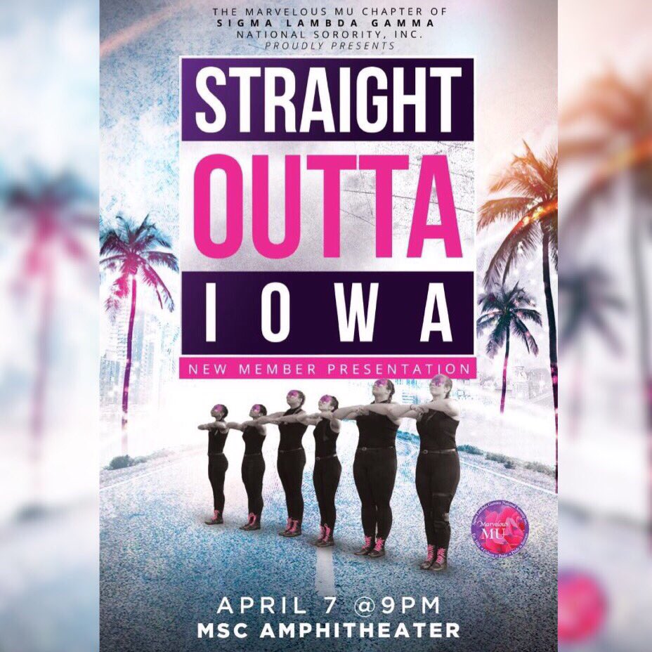 Mu_Gammas1990's tweet photo. "You are now about to witness the strength of Gamma knowledge" 🔥💕💜 #GammaWeek2017 #StraightOuttaIowa #SigmaLambdaGamma https://t.co/vcnO3aLSr7