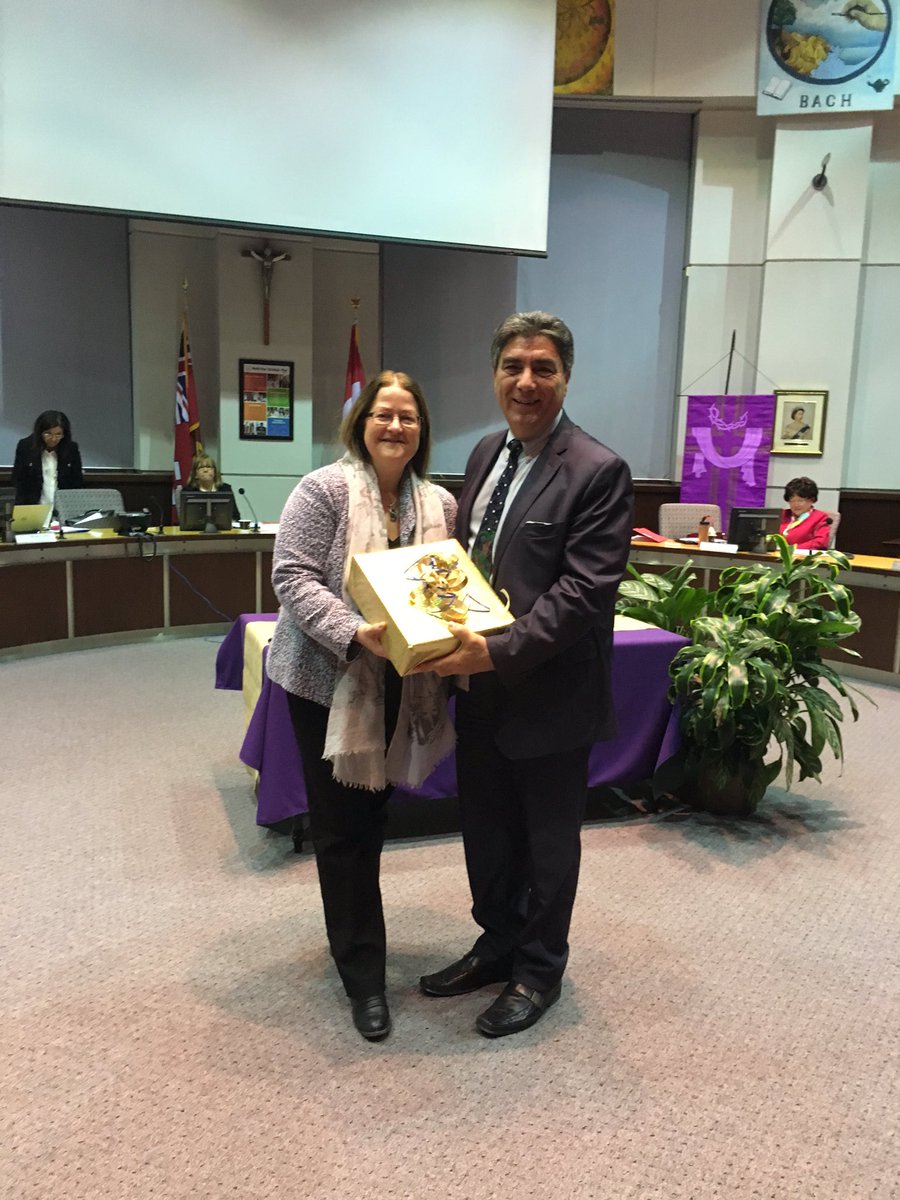 YCDSB's tweet photo. Best wishes to Secondary SO, Ron Crocco, on your retirement. Chair Cotton recognizes Mr Crocco's 16 years with YCDSB at tonight's board mtg. https://t.co/9POAQo6K6V
