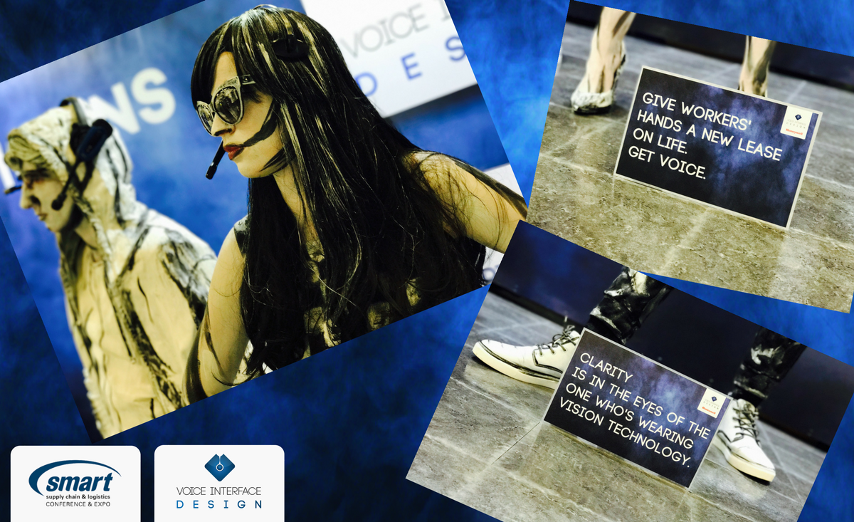 Get a close-up of voice and vision technology on our human statues at #VoiceID booth <a href="/SmartConfandExp/">Smart Conf & Expo</a> #technology #supplychain #logistics
