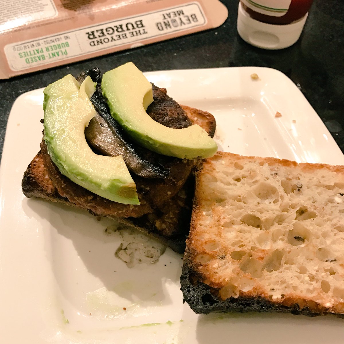Heard about #beyondmeat on <a href="/HowIBuiltThis/">How I Built This</a>. It's great and tastes like real meat. Even fooled my skeptical roommate <a href="/BeyondMeat/">Beyond Meat</a>