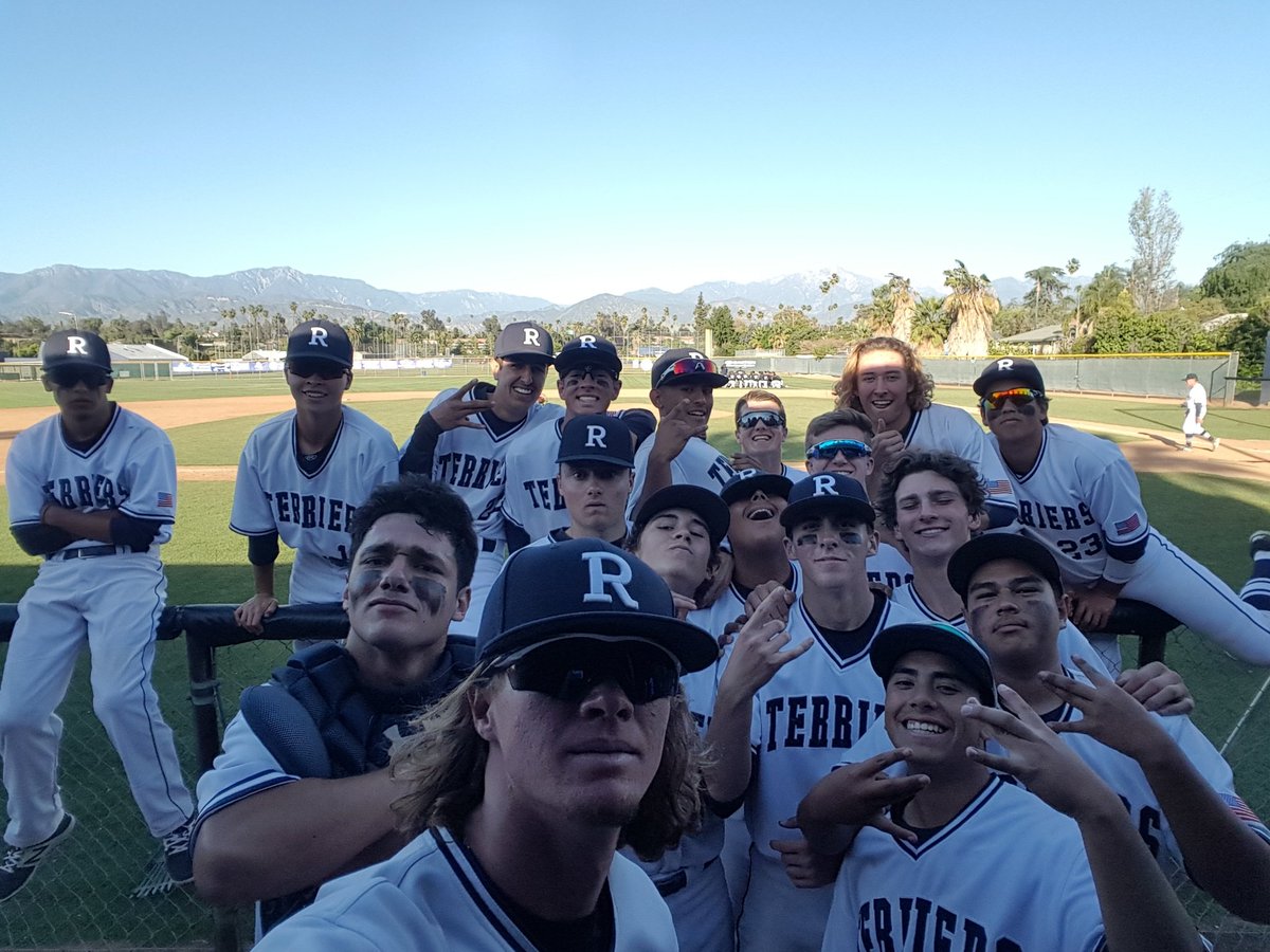 redlandsbsball's tweet photo. Terriers get the W today! In fact, all 3 teams get the W@ #RATS https://t.co/q0sXb65WqP