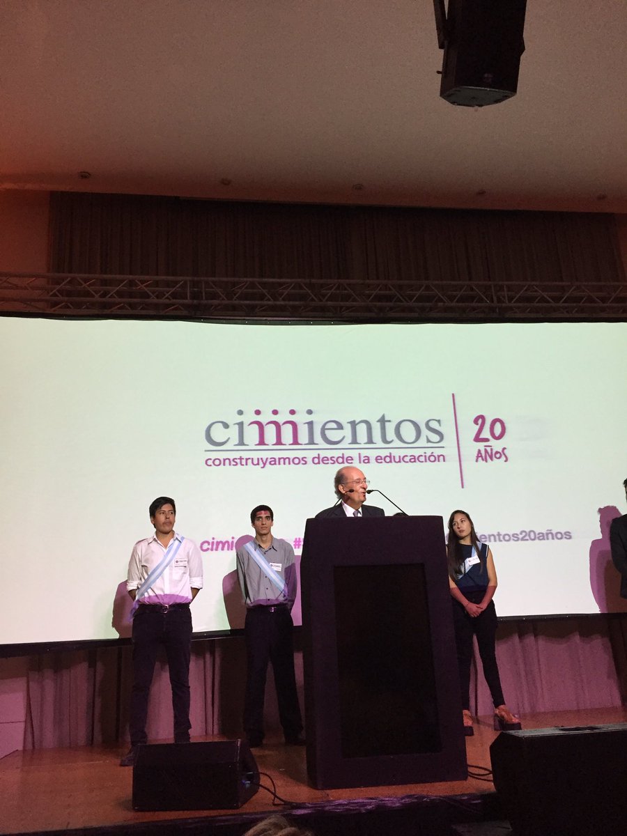 #cimientos20anos gracias Carlos Tramutola por tu liderazgo y visión.