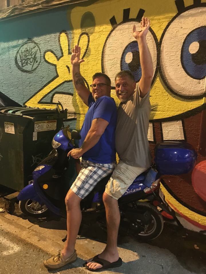 taybennington's tweet photo. dad and scott said "hurry take our picture, if the key was in it we were going to take it for a spin" 😂😂 https://t.co/BWupAnNoVw