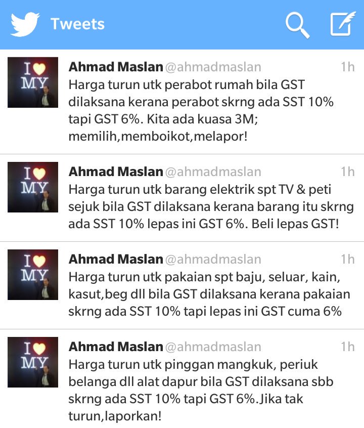 Ahmad maslan twitter