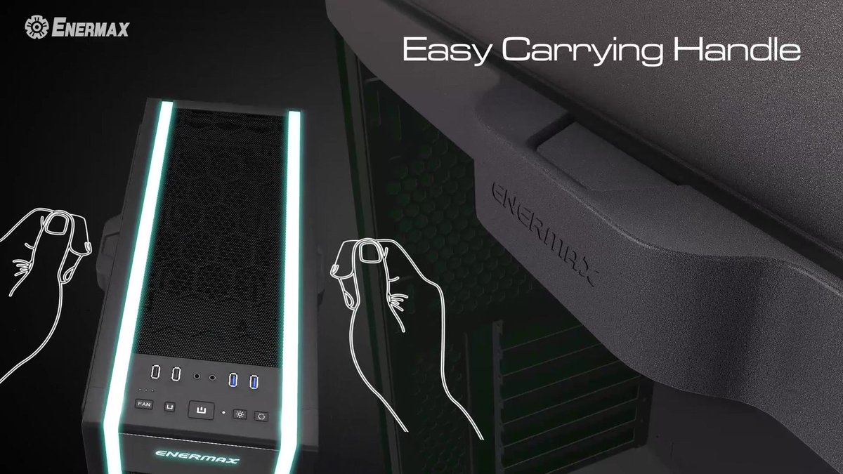 OfficialENERMAX's tweet photo. Not everyone moves case at times, but for those who do, @ENERMAXGlobal #SABERAY Easy Carrying Handle is handy!!
@EnermaxUSA @enermaxjapan https://t.co/7vT4IAWQPY