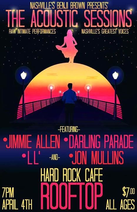 Excited to be playing in #nashville next Tuesday! Come hangout with us at @HRCNashville! #darlingparade #nashville #livemusic #acoustic