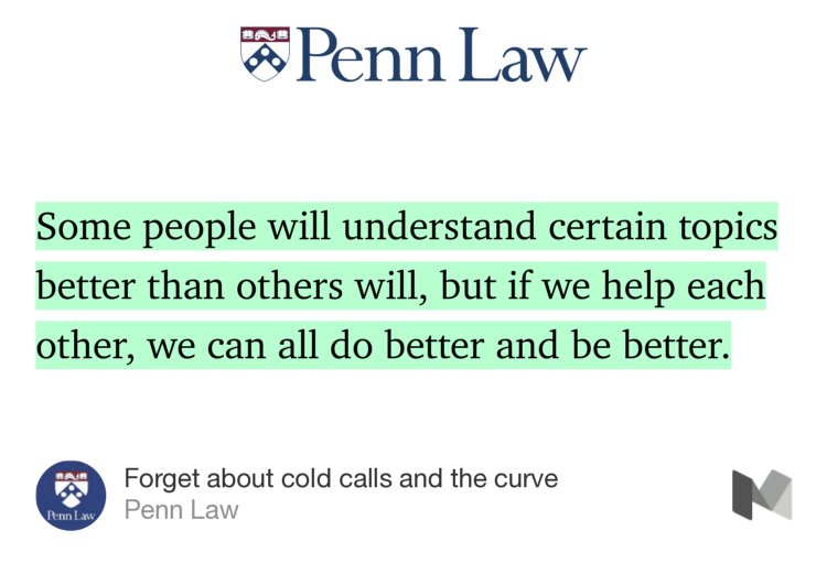 pennlaw's tweet photo. Forget about cold calls and the curve. Rachel Chiger Lโ19 shares her #PennLawLife. https://t.co/iXt8fwcjwU https://t.co/ltVfv7ejPg