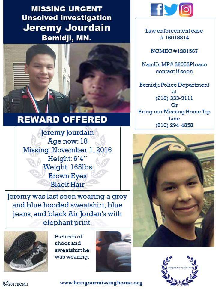 BOMH_UIs's tweet photo. #Missing #JeremyJourdain #bemidji #missouri #Bringourmissinghome #UnsolvedInvestigations #Cnnireport https://t.co/OQ5fjwFNs8