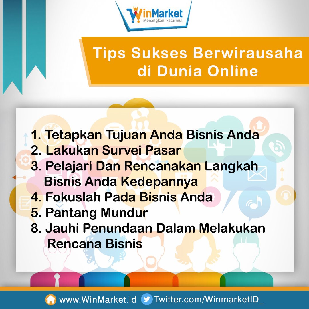 WinMarketID_'s tweet photo. Selamat pagi Winners :D, semangat beraktivitas hari ini yaa!
WinMarket kasih tips cara sukses berbisnis online :D
#WinMarket #WinTips https://t.co/k2hRh5wMZb