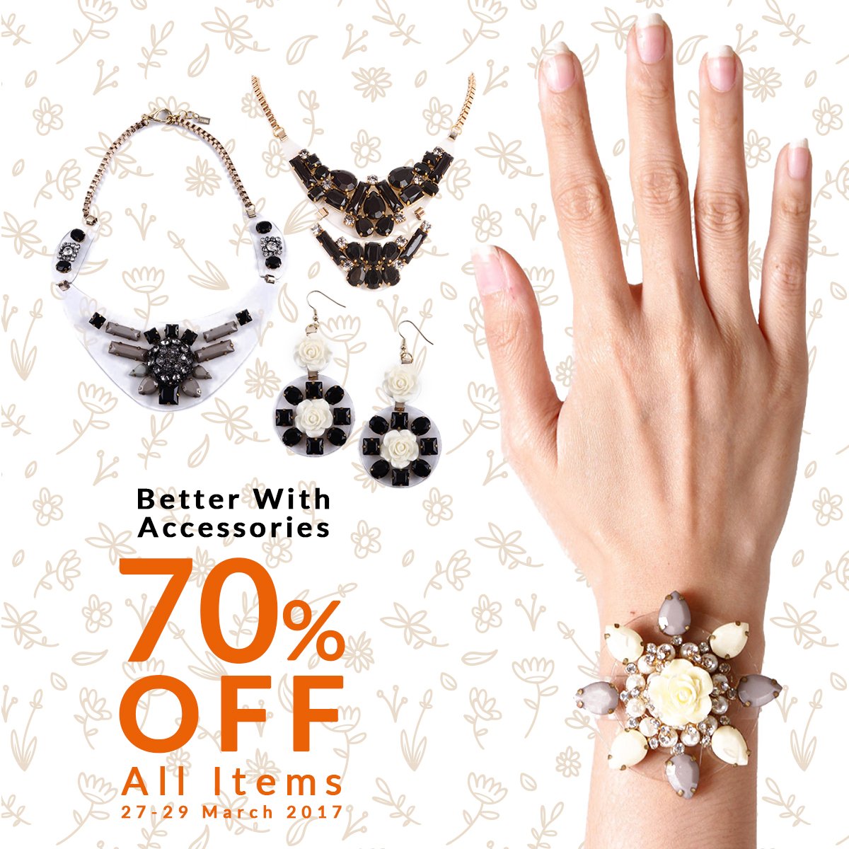 LAST DAY! Tampil makin elegan dengan aksesoris dari YUNA! Buat orderan mu via LINE atau Website Shopdeca.com!