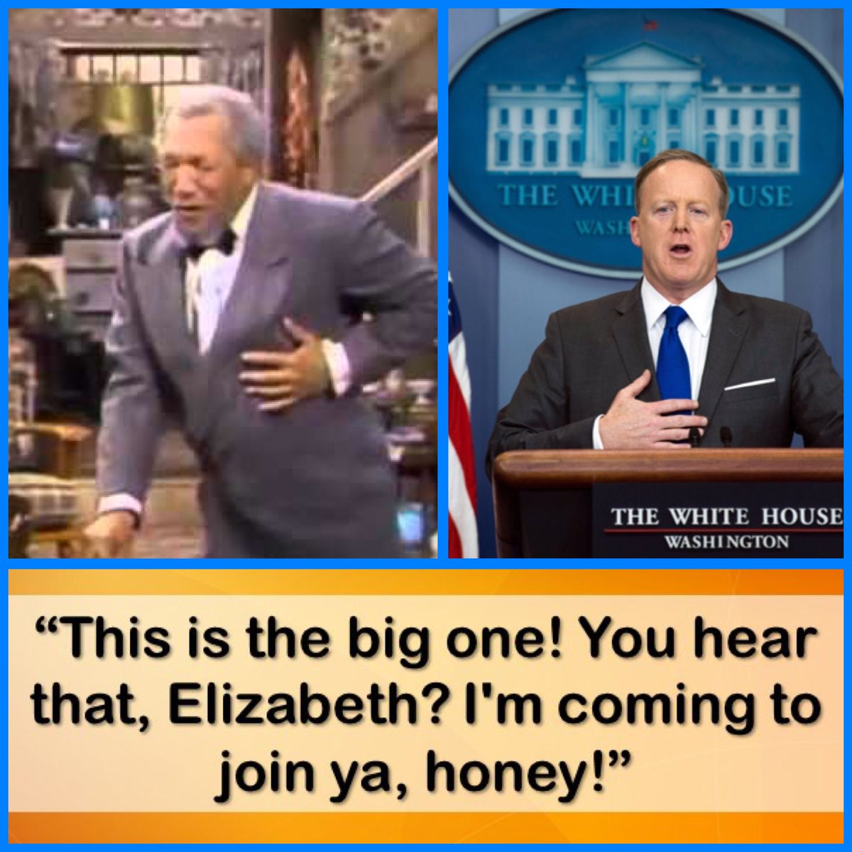 Shizgoindown's tweet image. Spicer is 1 press conference away from &quot;the big one.&quot; Poor guy oozes stress/anxiety. #Spicerbriefing #TheResistance