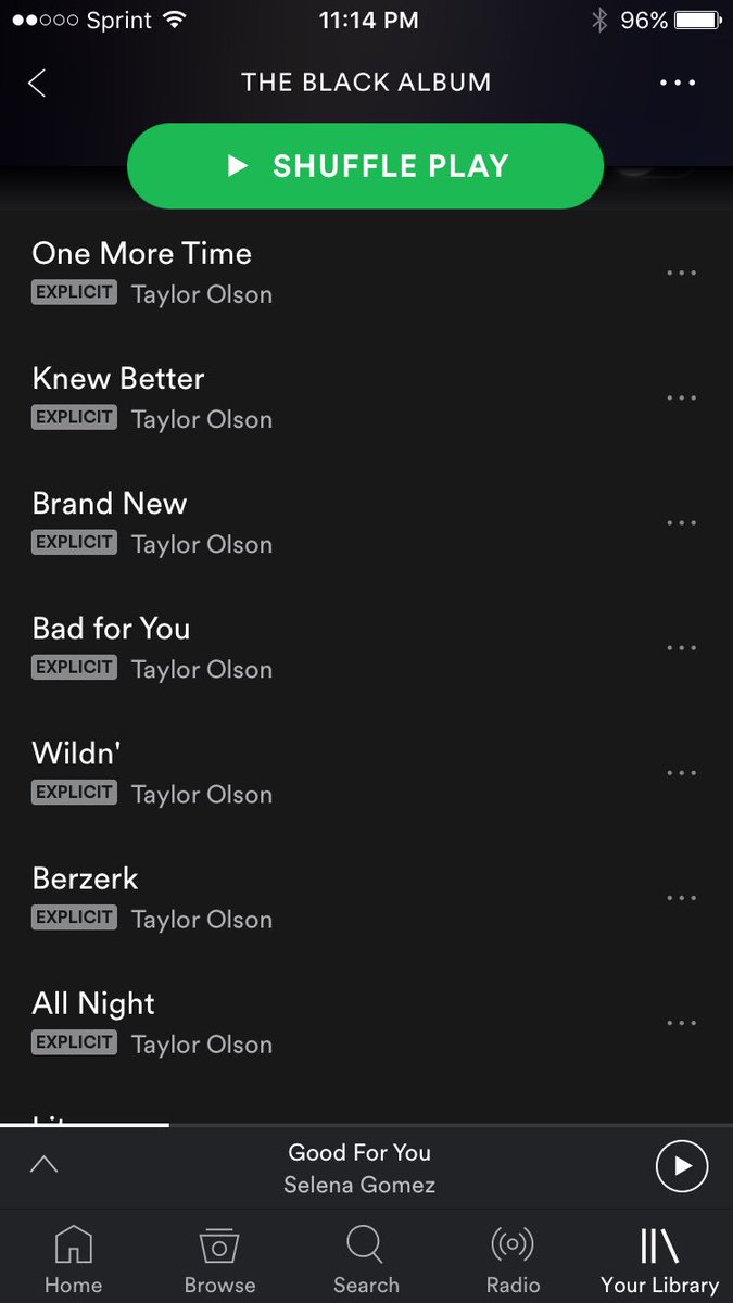 AndrewDixon8's tweet photo. Instead of continuing my job search online, I'm just gonna listen to some @TaylorOMusic 😀😀
#TaylorOlson #TheBlackAlbum #Spotify https://t.co/J2Ul4fqjAH