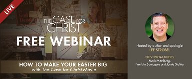 Register for LIVE Webinar w <a href="/LeeStrobel/">Lee Strobel</a> re #Easter, #TheCaseforChrist Movie: Thursday 3/30 1:30pmET/12:30pmCT etc. outreach.com/webinars/The-C…