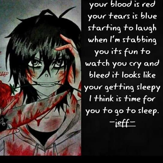 Go To Sleep (a Jeff the killer creepypasta poem)