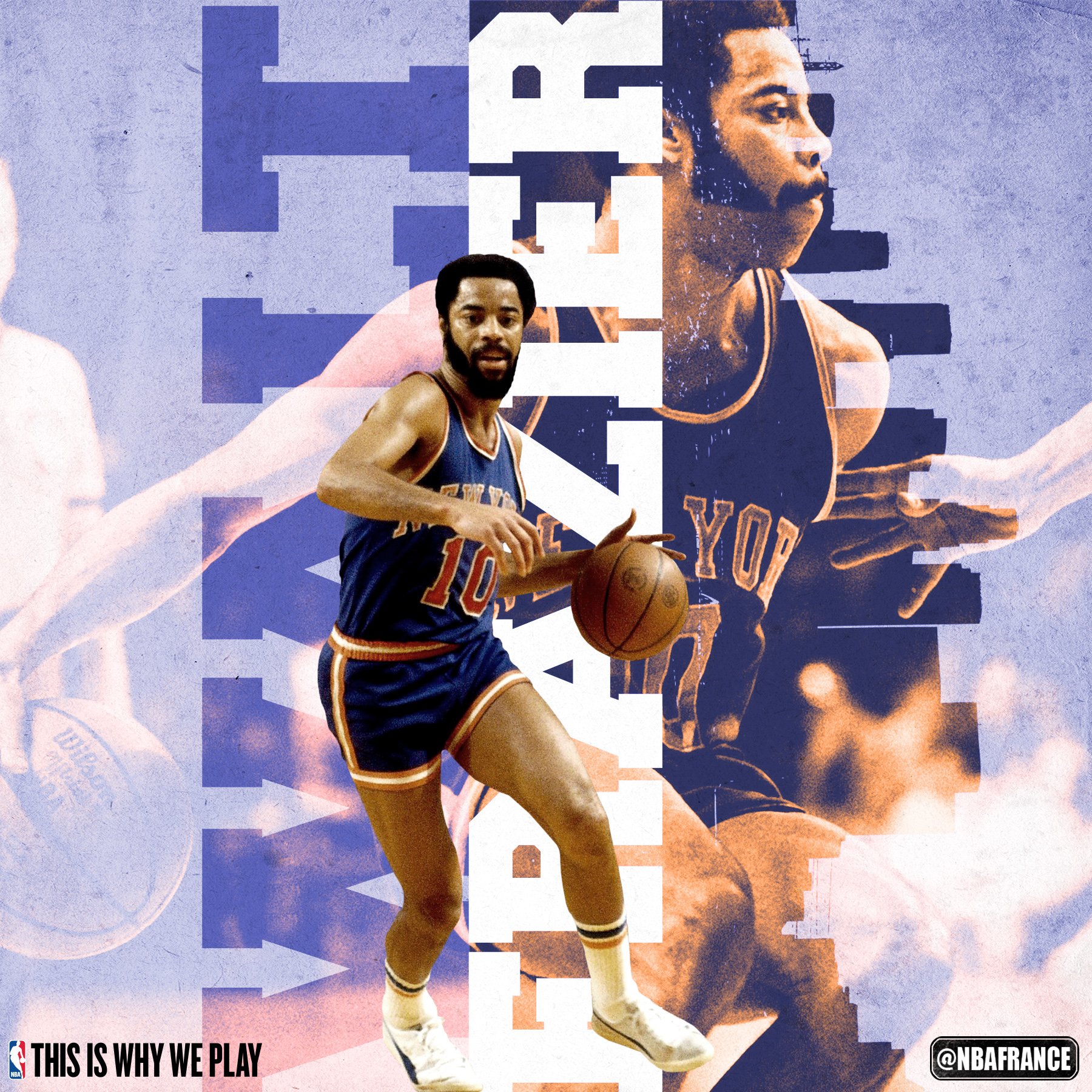 Walt Frazier, figure emblématique des fête aujourd\hui son anniversaire. 

Happy Birthday Walt! 