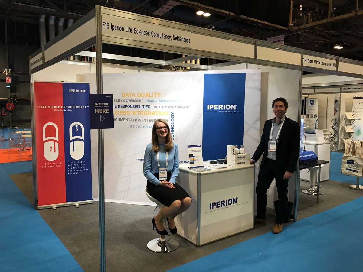 The #DIA #EuroMeeting 2017 has started! Come meet us at booth F16. 
#DIA #Iperion #IDMP #Consultancy