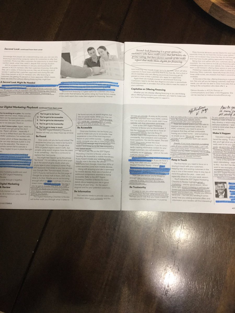 hdhuntjr's tweet image. Does your @accausa #membertools edition look like mine? If not, maybe your missing the valuable info! Use the resources and maximize growth!