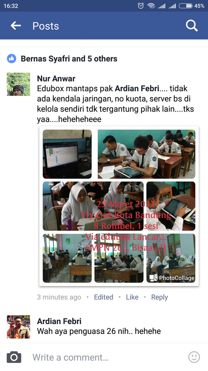 Utk menghadapi UNBK, Pokja Bandung Smart School &amp; Pinisi Edubox melaksanakan Tryout ke 2  dari senin kemaren. <a href="/infobandung/">infobandung</a> <a href="/ridwankamil/">Ridwan Kamil</a>