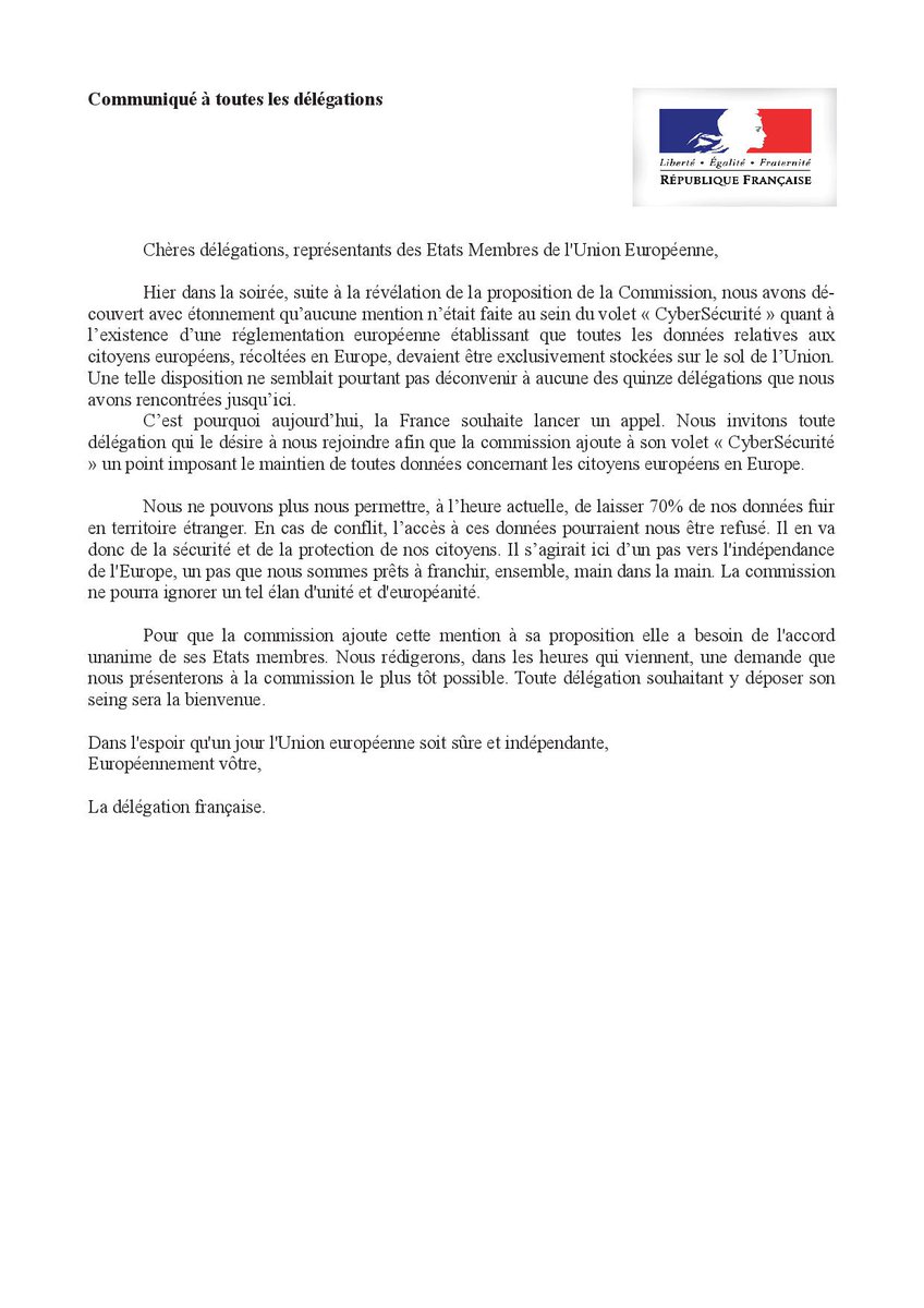CyberSimuPEFR's tweet photo. Appel à toutes les délégations pour ajouter un point en matière de Cybersécurité sur la proposition de la commission @CyberSimuPE https://t.co/SSadHnRtls