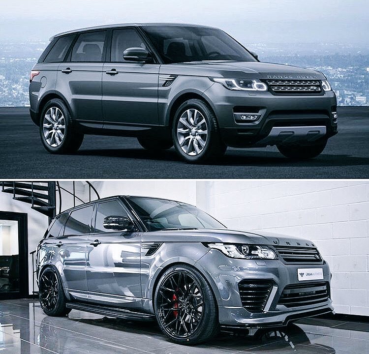 Before and after the #Urban treatment...

#UrbanAutomotive
#RangeRoverSport
<a href="/vossenwheels/">Vossen</a>