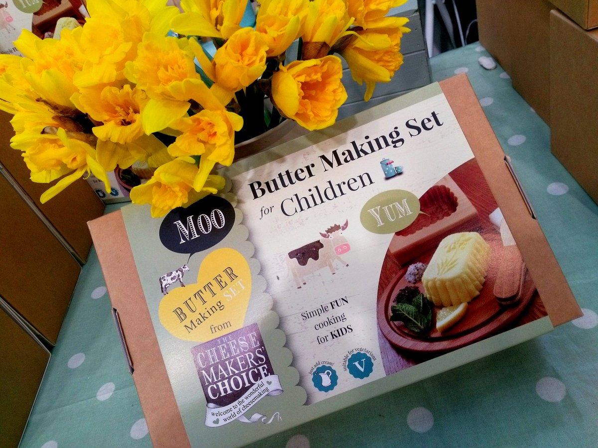TCMChoice's tweet image. And they&apos;re off! First sales made of our new Children&apos;s Butter Making Set, launching today @theWIfair Stand 428 #cookingforkids