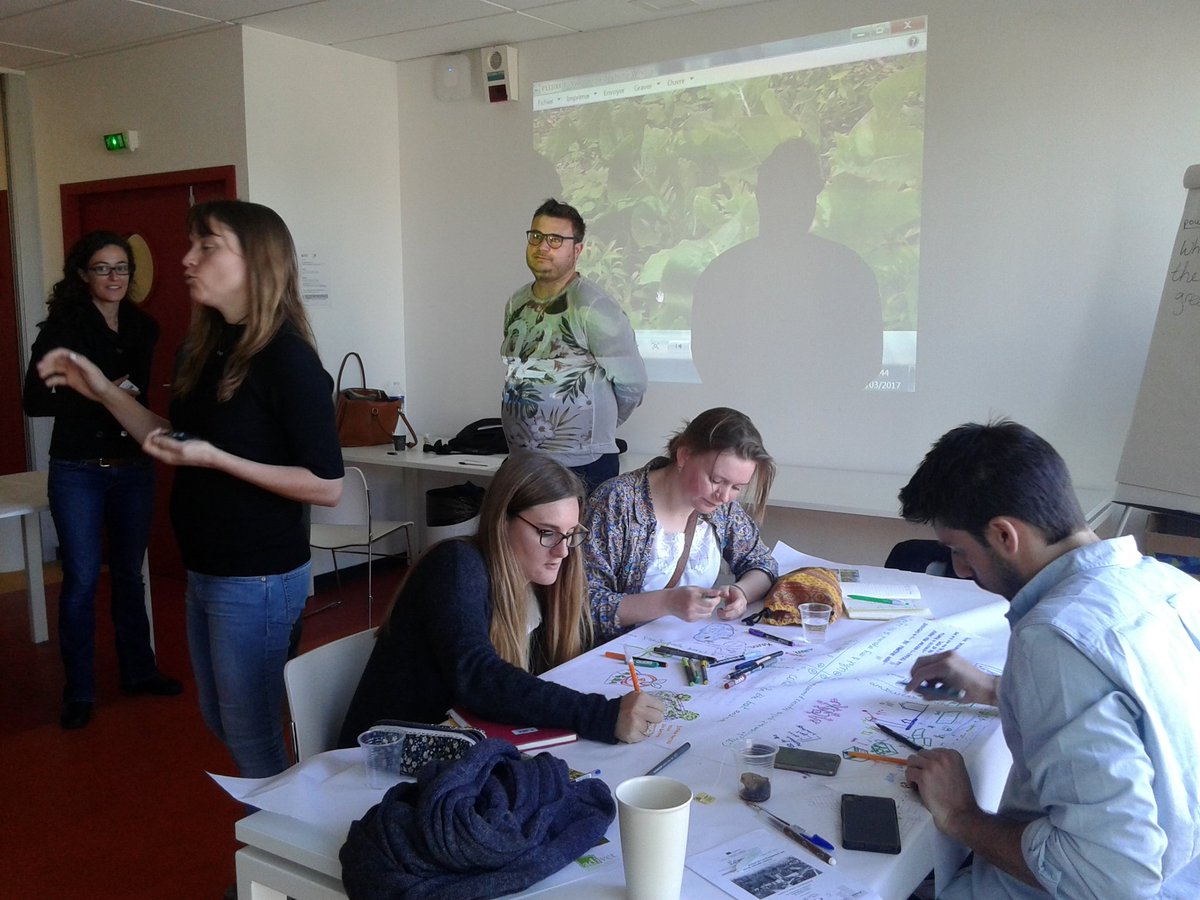 Carol_Coll's tweet photo. Workshop time. We think about how to increase green roof surface in Montpeller. #progressproject https://t.co/6fZMUz1QIi