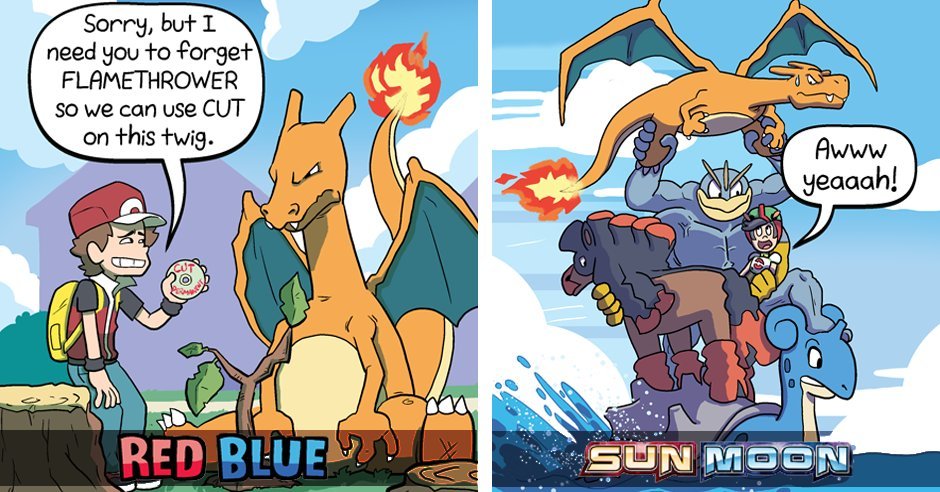 Collegehumor Pokemon Red Blue Vs Pokemon Sun Moon T Co Ka6gmwcd9h T Co Z3k8h9olck Twitter