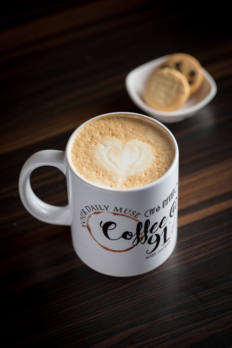 CafeInfinitoIN's tweet photo. Americano, Cappuccino, Latte or Espresso whatever be your choice avail it at just Rs.91 with two cookies!
#CoffeeAt91 at #CafeInfinito. https://t.co/FVSbjfY7zB