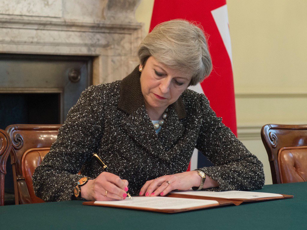 A historic day: Article 50 the start of our negotiations to leave the EU.