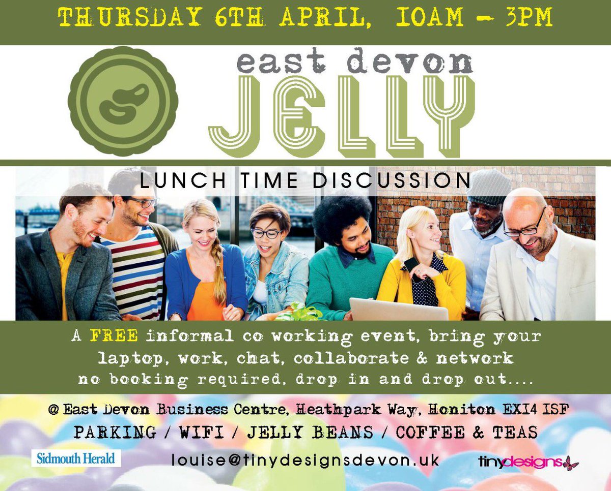 EastJelly's tweet photo. Next week-  Next Jelly in honiton #opentoall #networking #collaborating #startups @GXAccounts https://t.co/nQuWjnNBEP