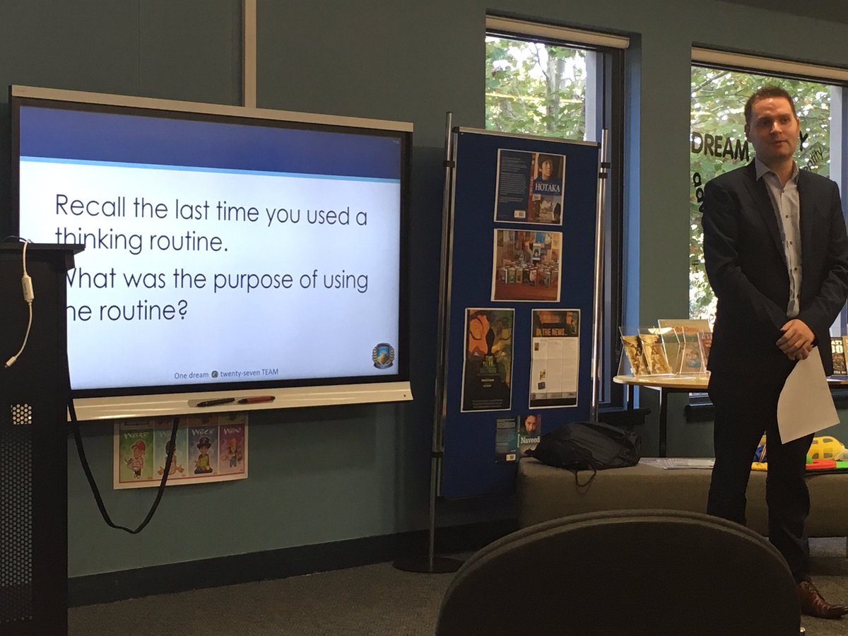 stephygsalazar's tweet photo. @ryanagill modelling visible thinking by letting us talk to each other about our learning #tmcot #pzsyd #cotchat https://t.co/Jy3mqBE4Y6