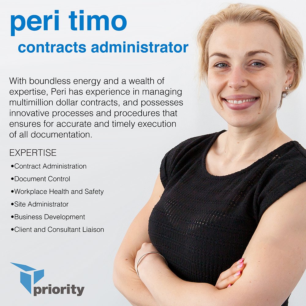 PriorityBuild's tweet photo. Meet our new Contracts Administrator, Peri #prioritybuilding #meettheteam #designandconstruct #brisbane https://t.co/H99zYtFald