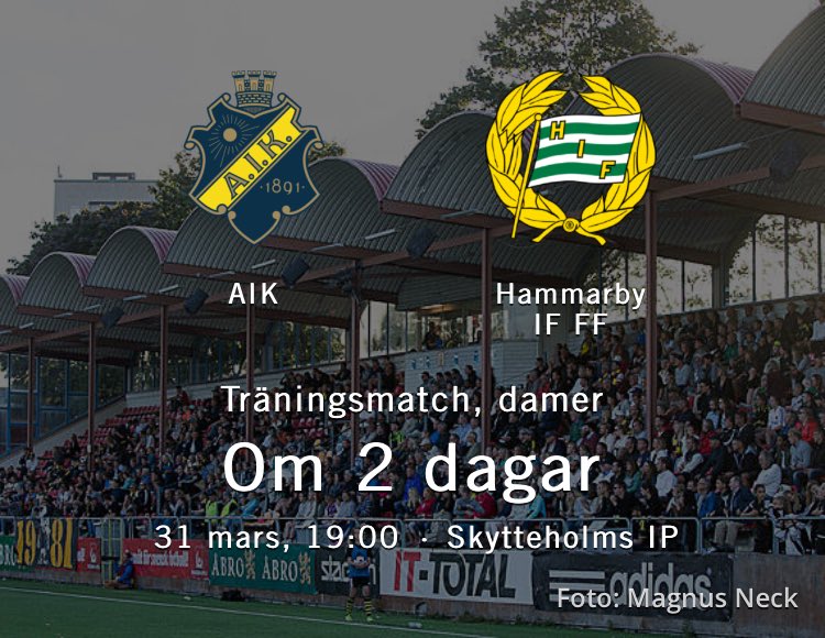 Inled fotbollshelgen med ett derby! På fredag 19:00 möter våra damer Hammarby i en träningsmatch.