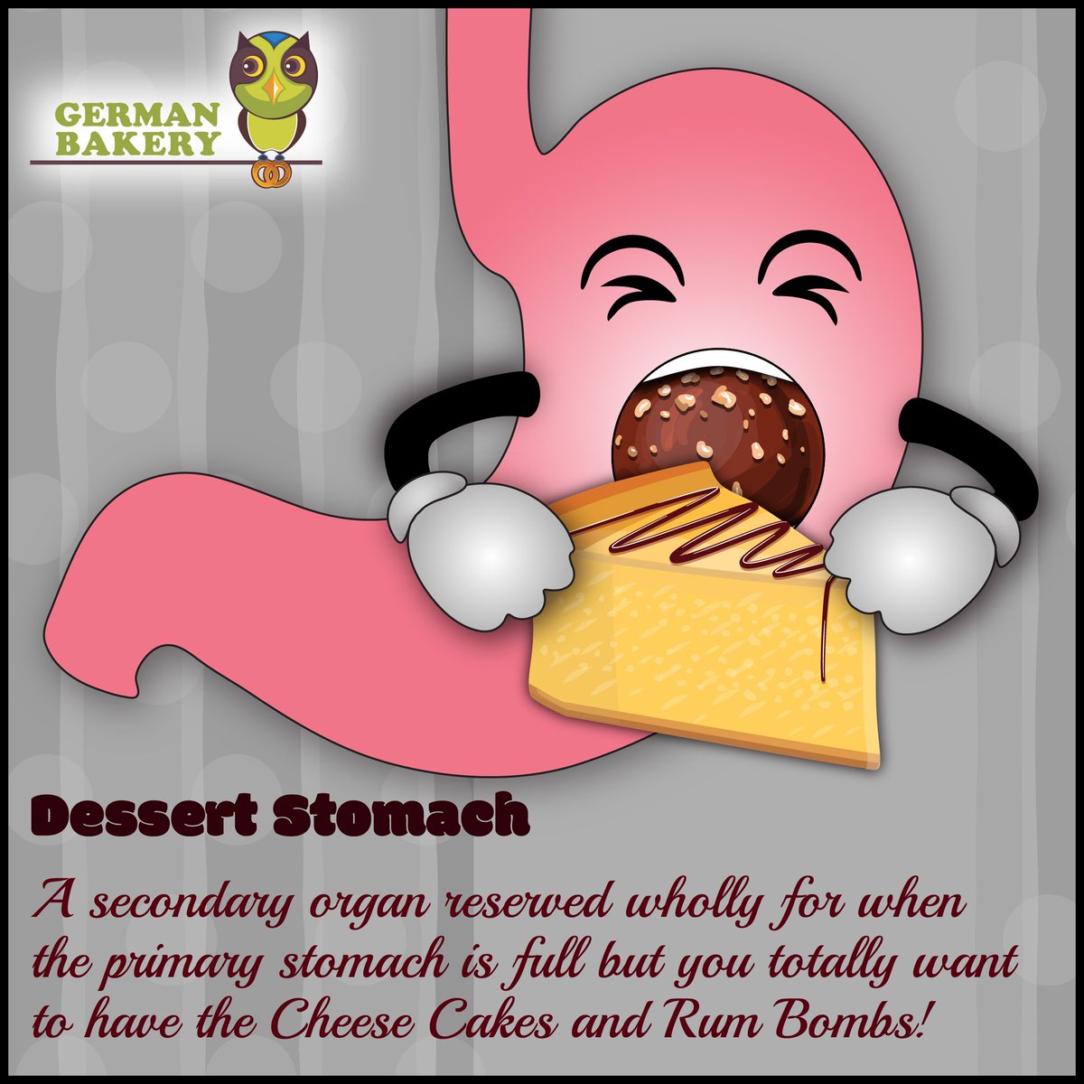 GermanBakeryPun's tweet photo. Of course one would need an extra tummy for all those yummylicious desserts!

#GermanBakery #KoregaonPark #Pune #Foodonists #DessertStomach https://t.co/ivGe3fE4UR