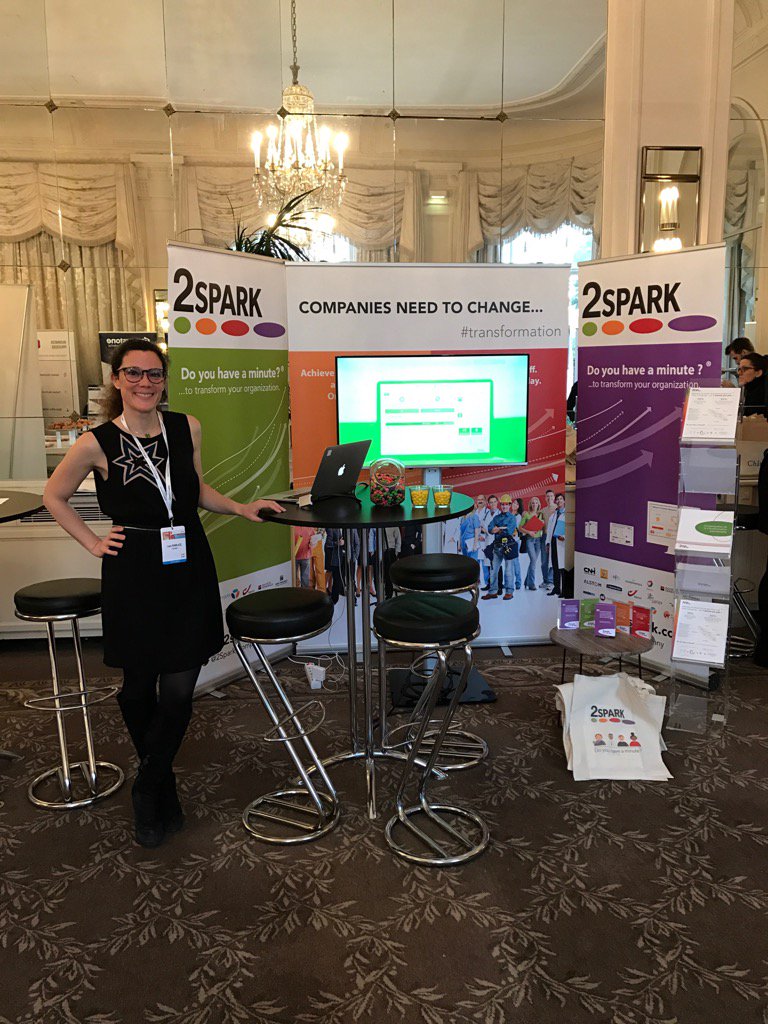 lambrechtsalexa's tweet photo. #congreshr @2Spark_company Quel stand ! 😀 Take a minute with #2spark https://t.co/2llhF1Obif
