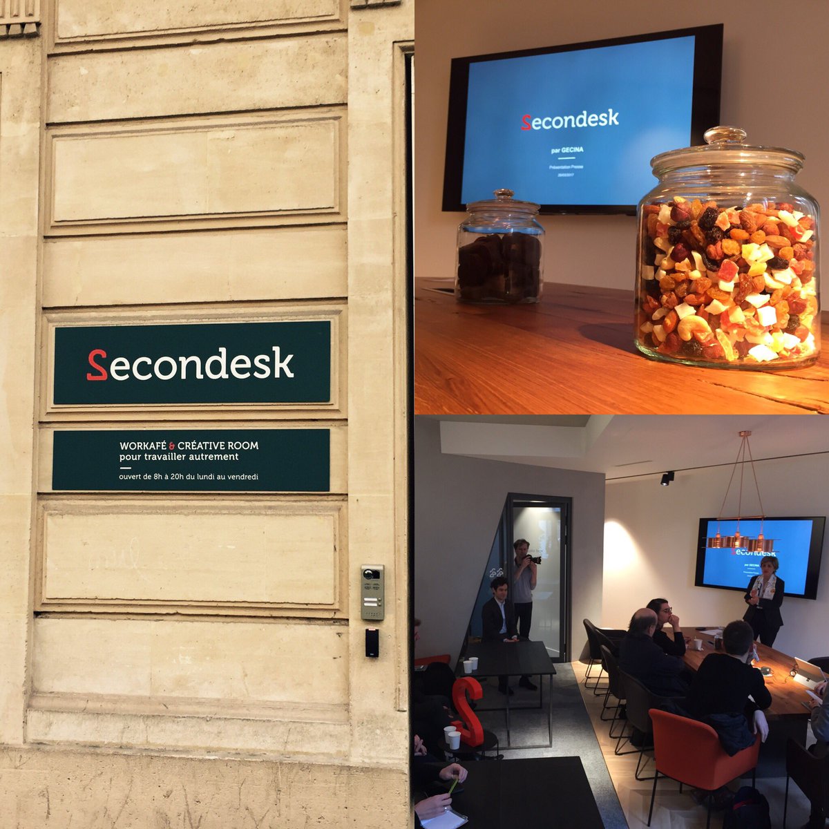 debost22's tweet photo. Inauguration de @secondesk_paris #sdvilliers #secondesk #coworking #theplacetobe @Gecina https://t.co/SFj5LRG7fR
