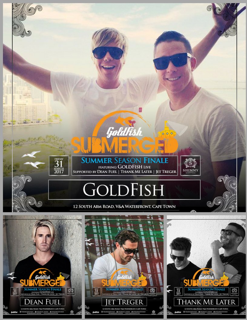 CPT FRI 31 MAR: <a href="/SubmergedSunday/">SUBMERGED</a> @ShimmyBeach ft <a href="/GoldFishLive/">GoldFish</a>, <a href="/DeanFUEL/">DEAN FUEL ⚡️</a>, @jarradakajet, &amp; #ThankMeLaterCPT
Tickets afterhours.nutickets.co.za/finale