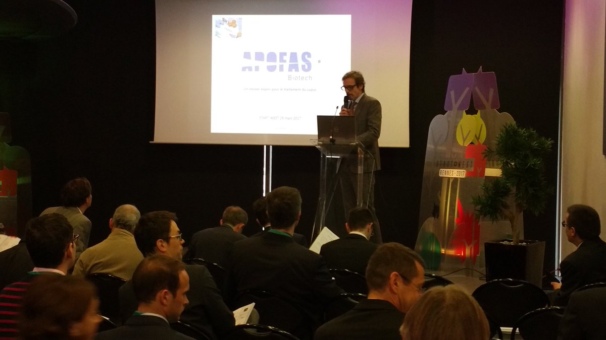 Geryoutubeur's tweet photo. Premier pitch amorçage @START_WEST pour #biotech rennaise #Apofas spinoff de @Inserm #Rennes pour traitement maladie #Lupus : besoin 8,4M€ https://t.co/Jkes3zrUWR