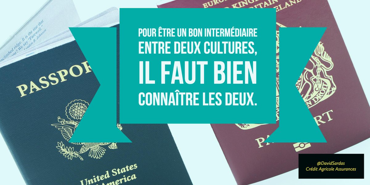 mattfblue's tweet photo. Pour être un bon intermédiaire entre deux cultures, il faut bien connaître les deux. @DavidSardas @cercle_innov https://t.co/NqWXjTxFqj