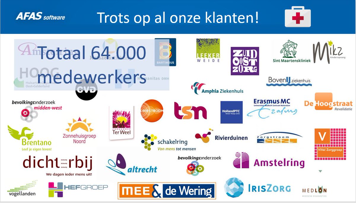 nvdlinde's tweet photo. Trots op al onze nieuwe Zorg &amp; Welzijn klanten! #AFAS #Consultancy #ZenW https://t.co/oSFRvy9jOn