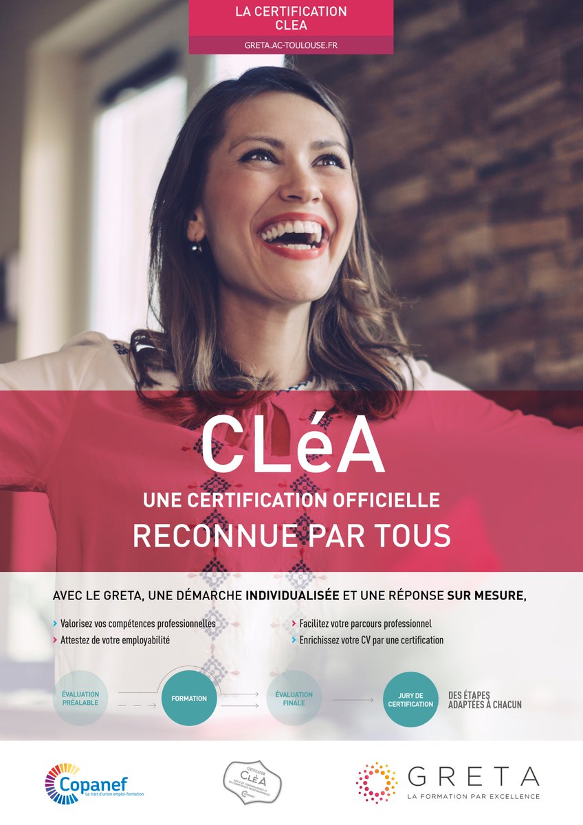 gretaOccitanie's tweet photo. Venez rencontrer CléA dans les GRETA de l'@actoulouse 

https://t.co/jnrcJhJF6f https://t.co/5OzzqHnez4