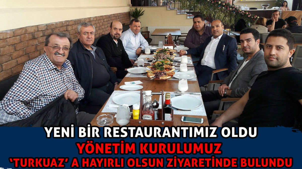 ccirt95's tweet photo. YENİ BİR RESTAURANTIMIZ OLDU
YÖNETİM KURULUMUZ ‘TURKUAZ’ A HAYIRLI OLSUN ZİYARETİNDE BULUNDU
https://t.co/gYf95ZAHy3 https://t.co/aIXBSDTAsF